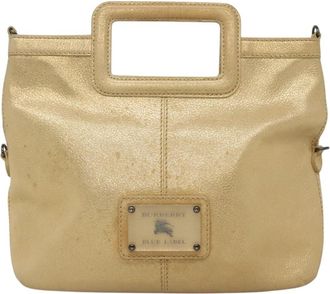 Burberry Blue Label Gold Leather Handbag (Pre-Owned)