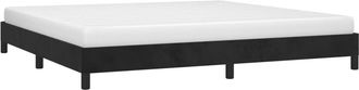 vidaXL Estructura Cama Sin Colch&oacute;n Terciopelo Negro 200x200 Cm Vidaxl