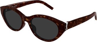 Saint Laurent SL M148/F Asian Fit 002 Womens Sunglasses Tortoiseshell Size 54
