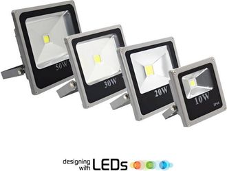 Trade Shop Trade Shop Traesio - Trade Shop - Faro Led Faretto Slim Alta Luminosita Luce Bianca 10 20 30 50 80 100 120 W Ip65 - -120 Vatios