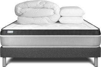 VITALIT Pack Colch&oacute;n Gris Espuma Viscoel&aacute;stica 180 X 200