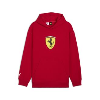 Puma Felpa con cappuccio Scuderia Ferrari Sportswear Shield da uomo, Accessori, Rosso, XXL