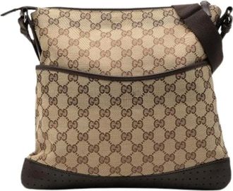 Gucci Pre-owned Cross Body Bags, female, Beige, Size: ONE SIZE Pre-owned Crossbody Bag