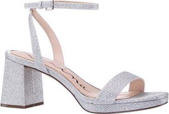 Nina Bergen Ankle Strap Sandal in Silver at Nordstrom, Size 7.5
