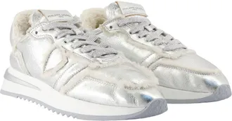 Philippe Model Womens Tropez Sneaker Silver Calfskin