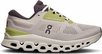 On Womens Cloudstratus 3 Running Shoes In Pearl Ivory