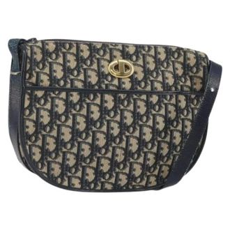 Dior Pre-owned Shoulder Bags, female, Multicolor, Size: ONE SIZE Pre-owned Canvas Trotter Shoulder Bag