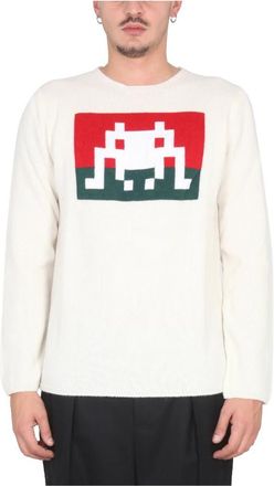 Comme Des Gar&ccedil;ons Sweater Knit - Heren - Ronde hals truien - Beige - S - Truien & Vesten