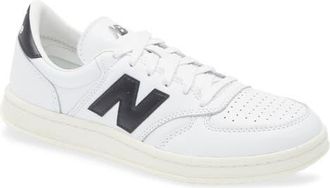 New Balance T500 Tennis Sneaker in White/Black at Nordstrom, Size 11.5