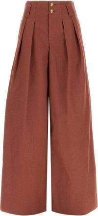 Chlo&eacute; Broeken, Dames, Rood, XS, Wide-Leg Broeken