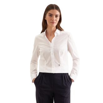 Seidensticker Seidensticker Dames/Dames Slim Shirt Met Lange Mouwen (Wit)