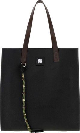 Dsquared2 D2 Upside Down Crossbody Bag - Heren - Shoppers - Zwart - ONE Size - Katoen - Tassen