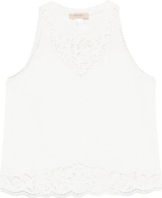 Twinset Sleeveless Tops - Dames - Tops zonder mouwen - Wit - S - Tops