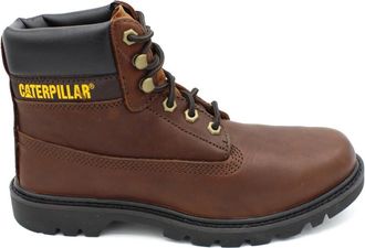 CAT Leren laars met antislip rubberen zool - Heren - Veterlaarzen - Bruin - 41 EU - Leer - Schoenen