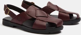 Timberland Calista Bay - Sandali in pelle pieno fiore bordeaux-Rosso