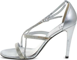 Stuart Weitzman Pumps in pelle con tacco 100mm - Argento