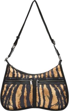 Roberto Cavalli Torino Bag - Dames - Schoudertassen - Bruin - ONE Size - Polyester - Tassen