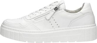 Gabor Lage Sneaker - Dames - Sneakers - Wit - 36 EU - Leer - Schoenen