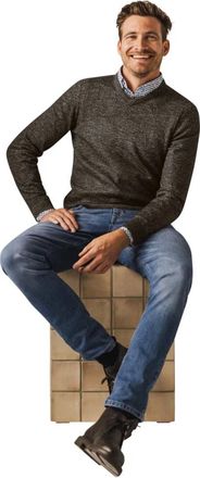 State of Art Heren, Truien, Bruin, Maat: 2XL Katoen