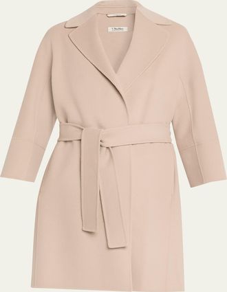 Max Mara Double-Faced Wool Wrap Coat