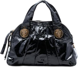 Gucci Pre-owned Gucci Large Patent Hysteria Satchel Ladies 197019 204991