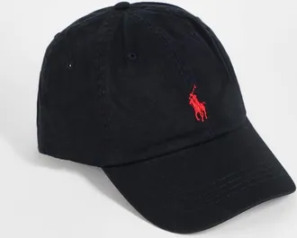 Polo Ralph Lauren Cappellino nero con logo iconico