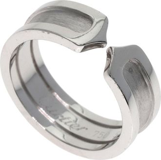 Cartier C2 White Gold (18K) Band Ring (Pre-Owned)