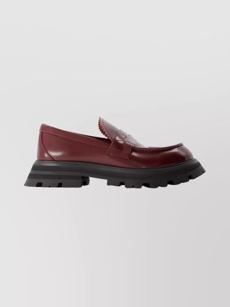 Alexander McQueen leather loafers