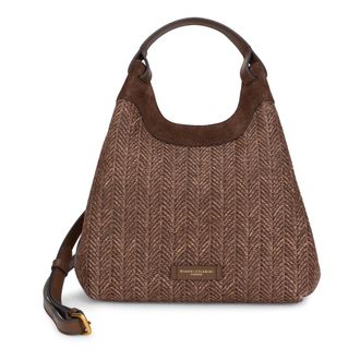 Gianni Chiarini Tote Bags, female, Brown, Size: ONE SIZE Dua Straw Shoulder Bag