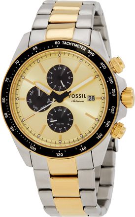 Fossil Quartz Gold Dial Autocross Multifunction Watch FS6126