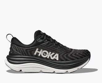 Hoka One One Womens Gaviota 5 Running Shoes In Black / White