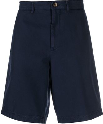 Brunello Cucinelli straight-leg bermuda shorts - men - Cotton/Cotton - 46 - Blue