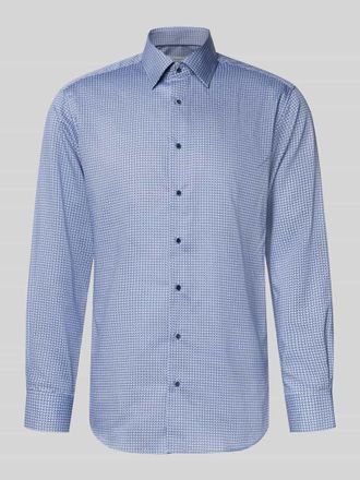 Eterna Regular Fit Freizeithemd mit Kentkragen in Bleu, Gr&ouml;&szlig;e 41
