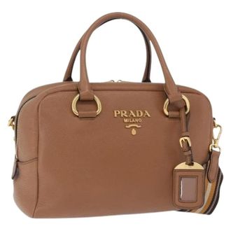 Prada Pre-owned Vintage Handbag - Dames - Pre-owned - Bruin - Maat: ONE Size Leer