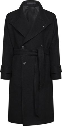Tagliatore Heron Coat - Heren - Mantel - Zwart - S - Wol - Jassen