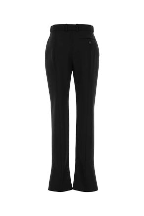 Alexander McQueen Womens Black Wool Pant Pantaloni