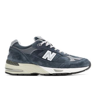 New Balance Womens Made in UK 991V1 in Blue/Grey Leather, size 4.5 Narrow