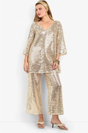 Trina Turk Dariya Pant in Bonita Beige at Nordstrom, Size 10