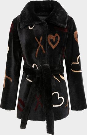 Gorski Reversible Merino Shearling Lamb Jacket With Belt