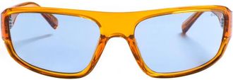 Guess Rechthoekige acetaat zonnebril met UV-bescherming - Dames - Zonnebrillen - Oranje - ONE Size - Accessoires