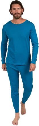 Leveret Mens Cotton Solid Matching Family Pajamas in Teal at Nordstrom, Size Xx-Large