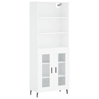 Berkfield Home Highboard White 69.5x34x180 cm Engineered Wood