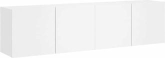 vidaXL Furniture Limited - Muebles Para Tv De Pared 2 Unidades Blanco