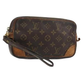 Louis Vuitton Pre-owned Clutches, female, Brown, Size: ONE SIZE Pre-owned Canvas Clutch