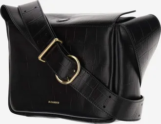 Jil Sander Womens Flap Mini Shoulder Bag Black Satchels & Cross Body