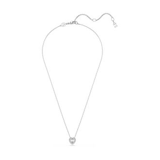 Swarovski Accessoires, Dames, Grijs, ONE Size, Hangerketting met gemengde snit hartvormige hanger