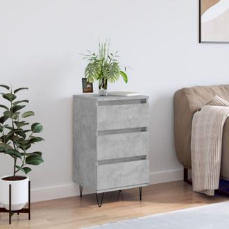vidaXL Credenza Grigio Cemento 40x35x70 cm in Legno Multistrato - Vidaxl