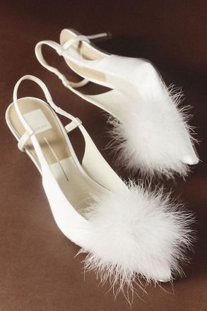 Dolce Vita Kamy Faux Fur Slingback Heels
