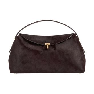 Toteme Handbags, female, Brown, Size: ONE SIZE Clutch T-Lock