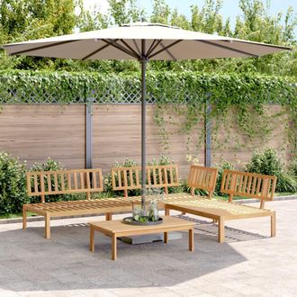 vidaXL Set De Sof&aacute;s De Palets De Jard&iacute;n 4 Pzas Madera Maciza De Acacia Vidaxl